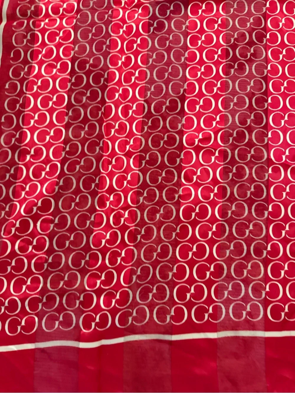 Red GUCCI silk Silk Scarf - Luxury Home Accent